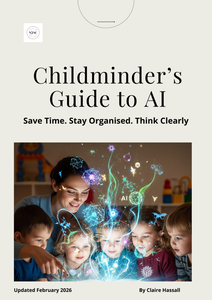 AI for childminders guide ebook observations policies reports UK childcare