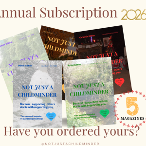 5 magazines not just a childminder annual subscriptions
