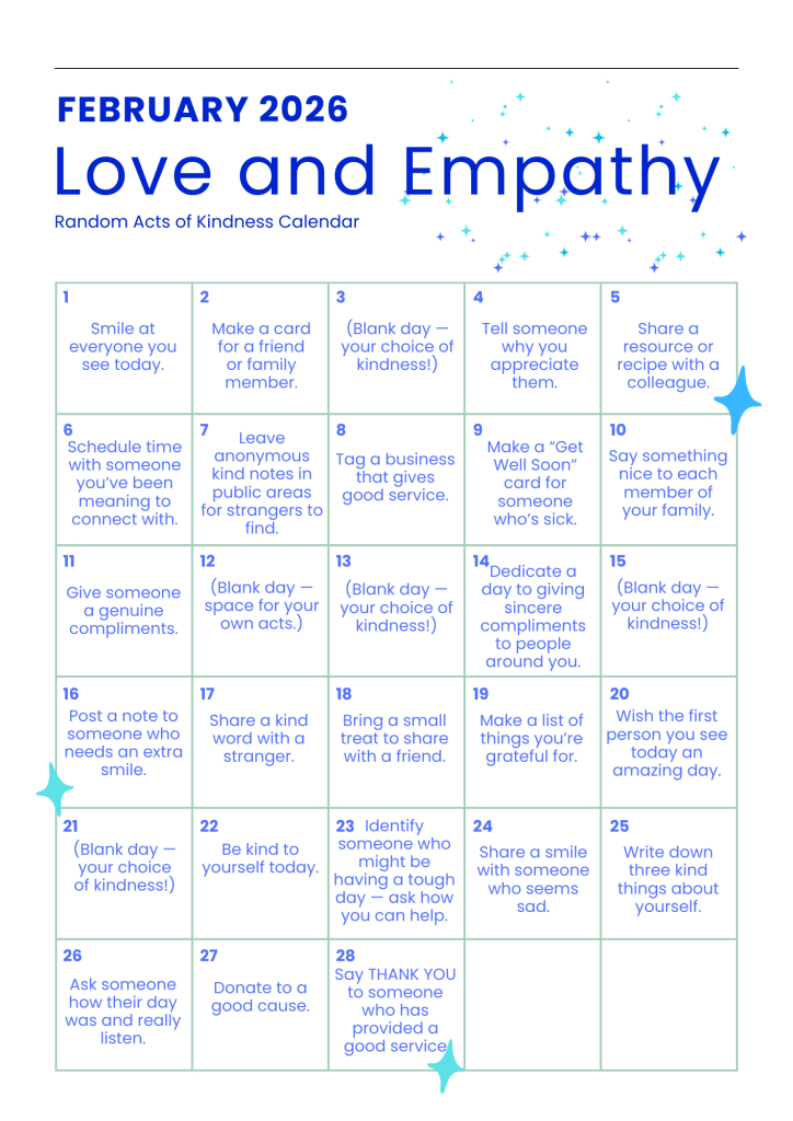 Love & Empathy Calendar