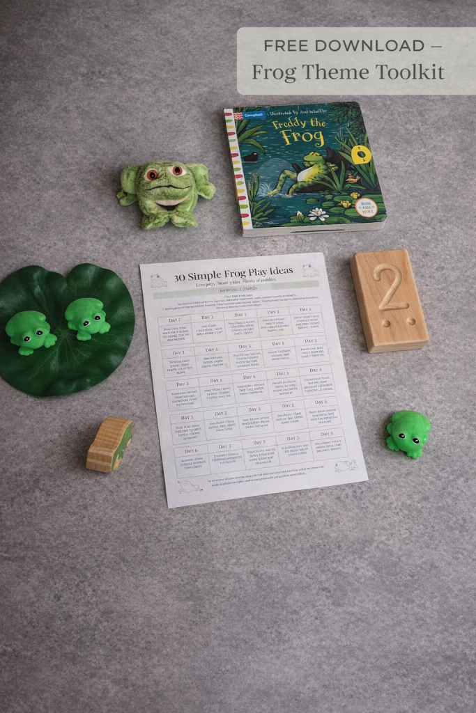 Froggy play on the floor